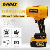 Dewalt Brushless Cordless Air Blower 30000RPM Turbo Fan Handheld Violent Fan Dryer 20V Rechargeable Dust Blowing Tool